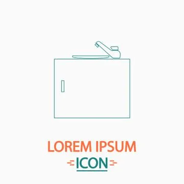 Sink computer symbol Stock Illustration