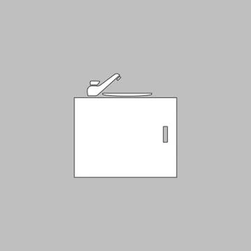 Sink computer symbol Stock Illustration