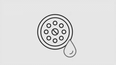 Sink drain line animation Stock Footage 310295894