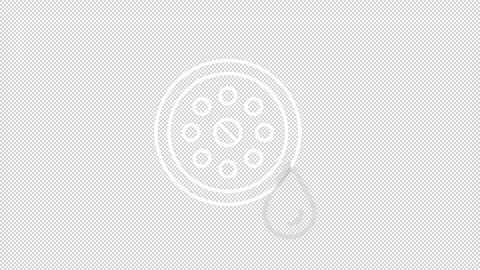 Sink drain white line animation Stock Footage 312200843