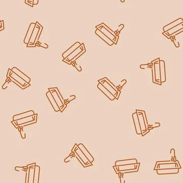 Sink faucet line seamless pattern Stock-Illustration