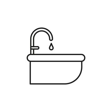 Sink icon vector design templates simple and modern Stock Illustration