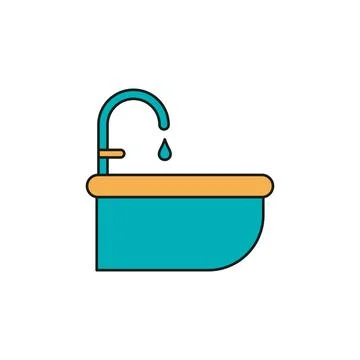 Sink icon vector design templates simple and modern Stock Illustration