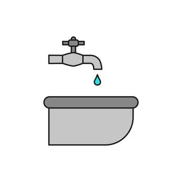 Sink icon vector design templates simple and modern Stock Illustration