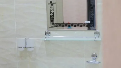 Sink, mirror Stock Footage 156238002