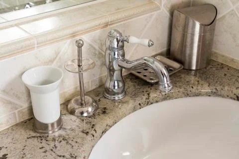 Sink mixer Stock Photos