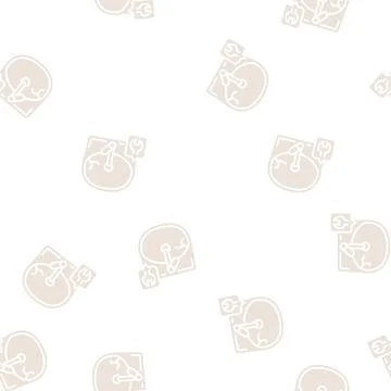 Sink repairs glyph seamless pattern Stock Illustration