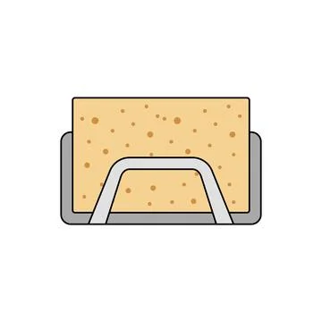 Sink sponge holder Stock Illustration