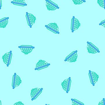 Sink strainer home interior vector seamless pattern Stock Illustration