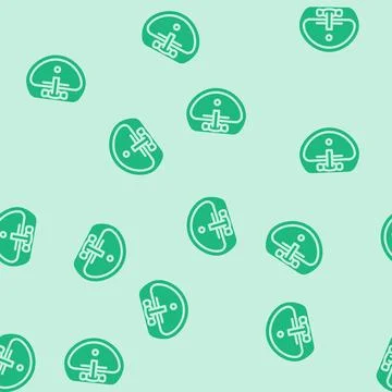Sink top view glyph vector seamless pattern Illustrazione stock