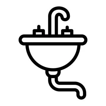 Sink Vector Icon Design Illustration Illustrazione stock