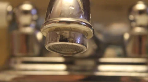 Sink water drop Stock Footage 28406803