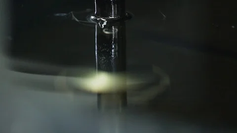 Sinker EDM manufacturing process shapes metal Video stock 110981366