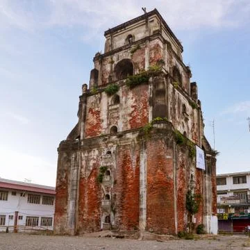 Sinking Bell Tower - Philippines Stock Photos