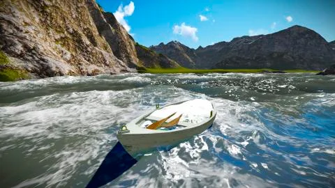 Sinking boat Stock Illustration