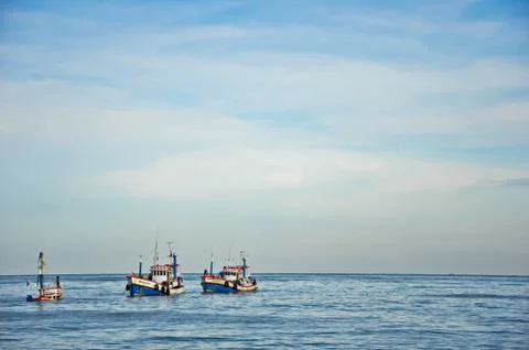 Sinking boat Stock Photos