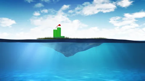 Sinking business chart Video stock 1051810