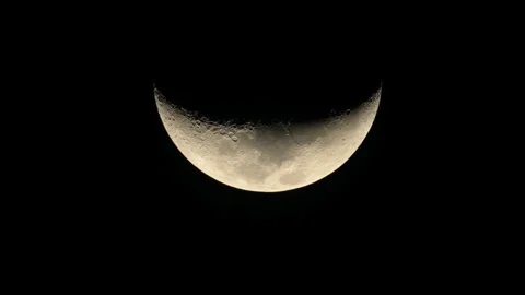 Sinking Crescent Moon 動画素材 332478287