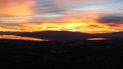 Sinking Horizon Stock Footage 123453039