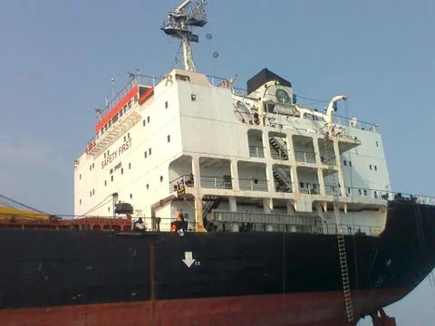 The sinking of a Panama Ship Stock Photos