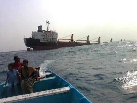 Sinking panama ship Stock Photos