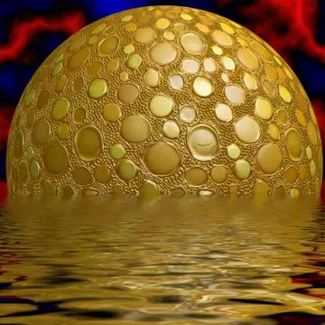 Sinking Planet Stock Illustration