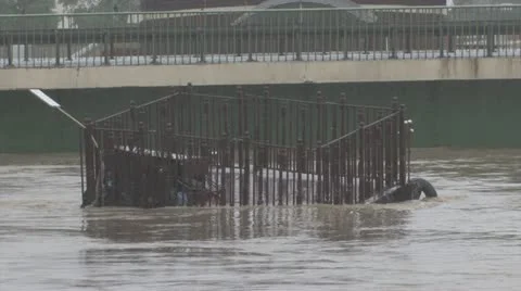 Sinking platform Stock Footage 11810327