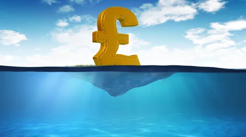 Sinking pound Stock Footage 996951