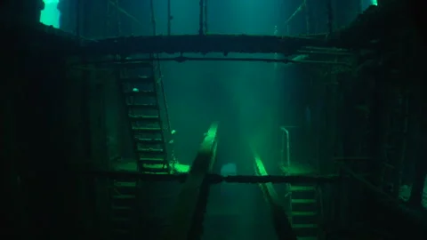 Sinking Ship Stock Footage 332765247