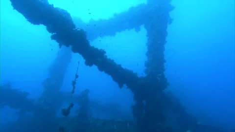 Sinking Ship Stock Footage 332765449