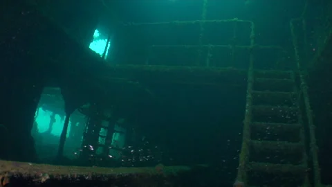 Sinking Ship Stock Footage 332765538
