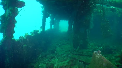 Sinking Ship Stock Footage 332765562