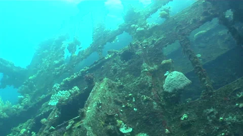 Sinking Ship Stock Footage 332765684