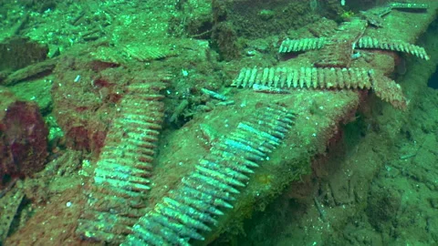 Sinking Ship Stock Footage 332766037