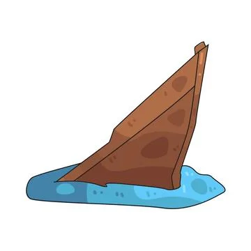 Sinking Ship illustration Stock Illustration
