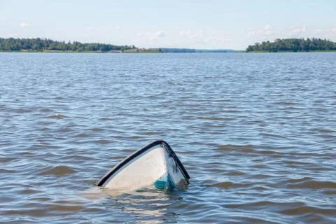 A sinking ship 스톡 사진