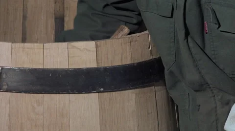 Sinking of strapping hammer Video stock 56919842