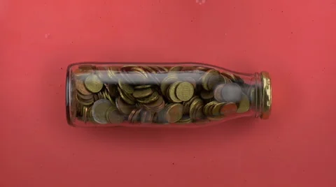 Sinking treasure in a bottle 库存影片 57102093