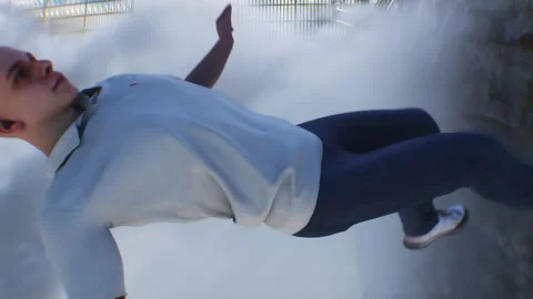 A sinner man fall from heaven to hell. Religious. concept. Stock Footage 328548916