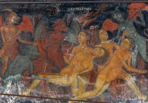 Sinners condemned to hell Foto stock