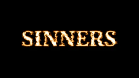 Sinners Text Effect Stock Footage 336838774