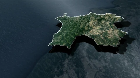 Sinop province - Animation Map Video stock 88526395