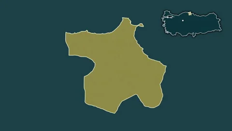 Sinop, Turkey, extruded and isolated. Pattern Video stock 241418918