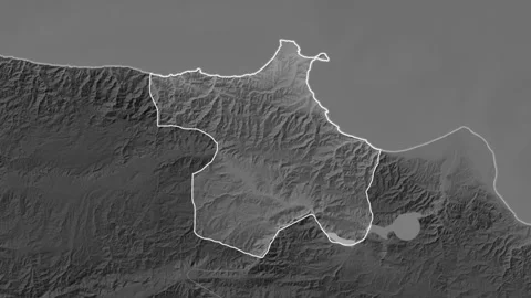 Sinop, Turkey, extruded. Grayscale Video stock 241418866