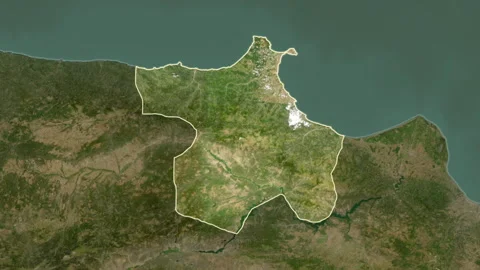 Sinop, Turkey, extruded. Satellite Video stock 241418901