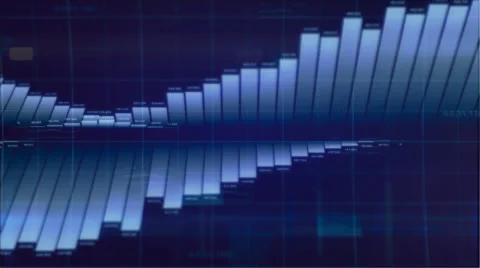Sinous bar graph. Stock Footage 63563923