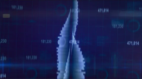 Sinous bar graph. Video stock 63564492