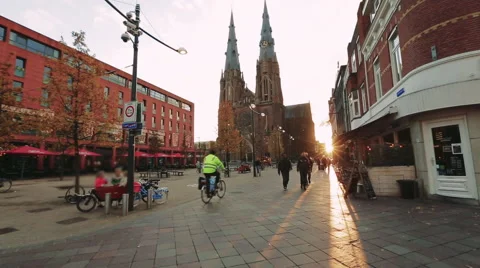 Sint-Catharinakerk in Eindhoven. Netherlands Stock Footage 62329422
