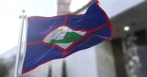 Sint-eustatius-flag-waving-seamless-loop-4k-60fps Stock Footage 333696834