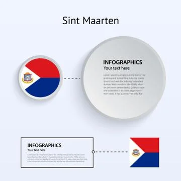 Sint Maarten Country Set of Banners. Stock Illustration